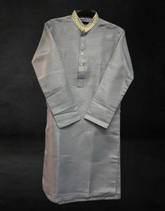 Men’s Kurta with trousers Grey.