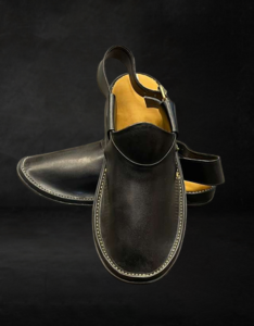 Black Closed-toe Peshawari